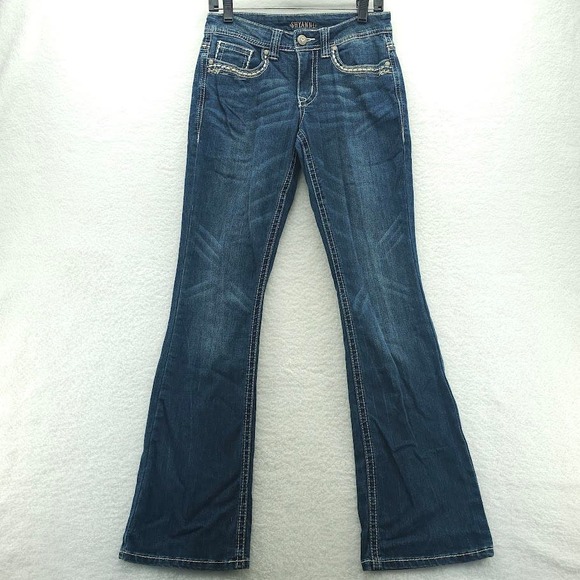 Shyanne Denim - SHYANNE Anne Boot Cut Embroidered Bling Pockets Western Jeans Size 26 R Stretch